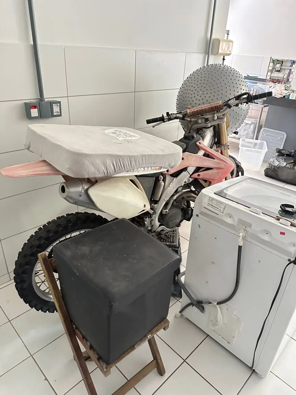 CRF 450 r Honda Yamaha cr 250 yz kx Kawasaki trilha cross moto - Foto 2