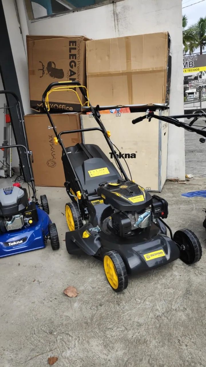 Cortador de grama tracionado e com recolhedor a gasolina, promoção imperdivel - Foto 2