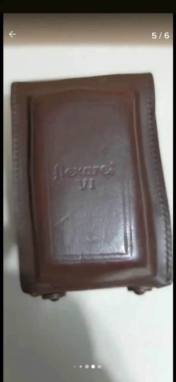 Capa couro para câmera fotográfica Flexaret VI - Foto 5