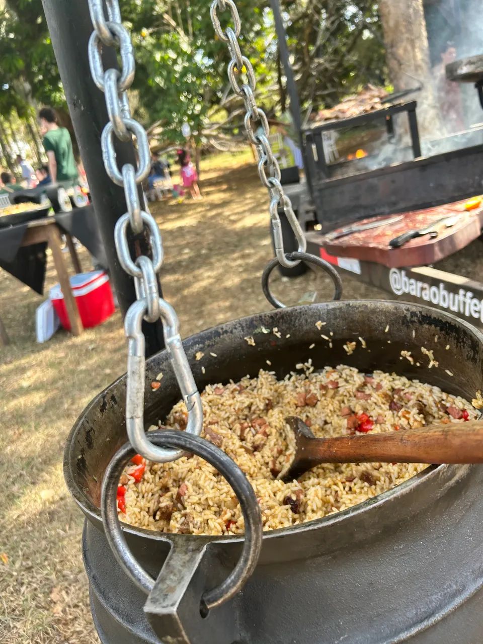 Arroz carreteiro e costela de chão 