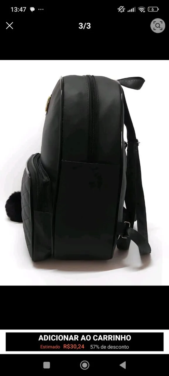 Mochila, preta