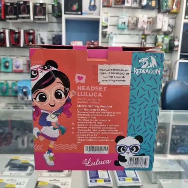 Headset Gamer Redragon Hylas Luluca L260rgb Branco Rgb - NOVO - Foto 5