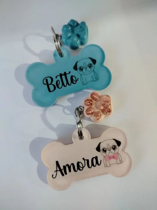 Pingentes para coleira de cachorro