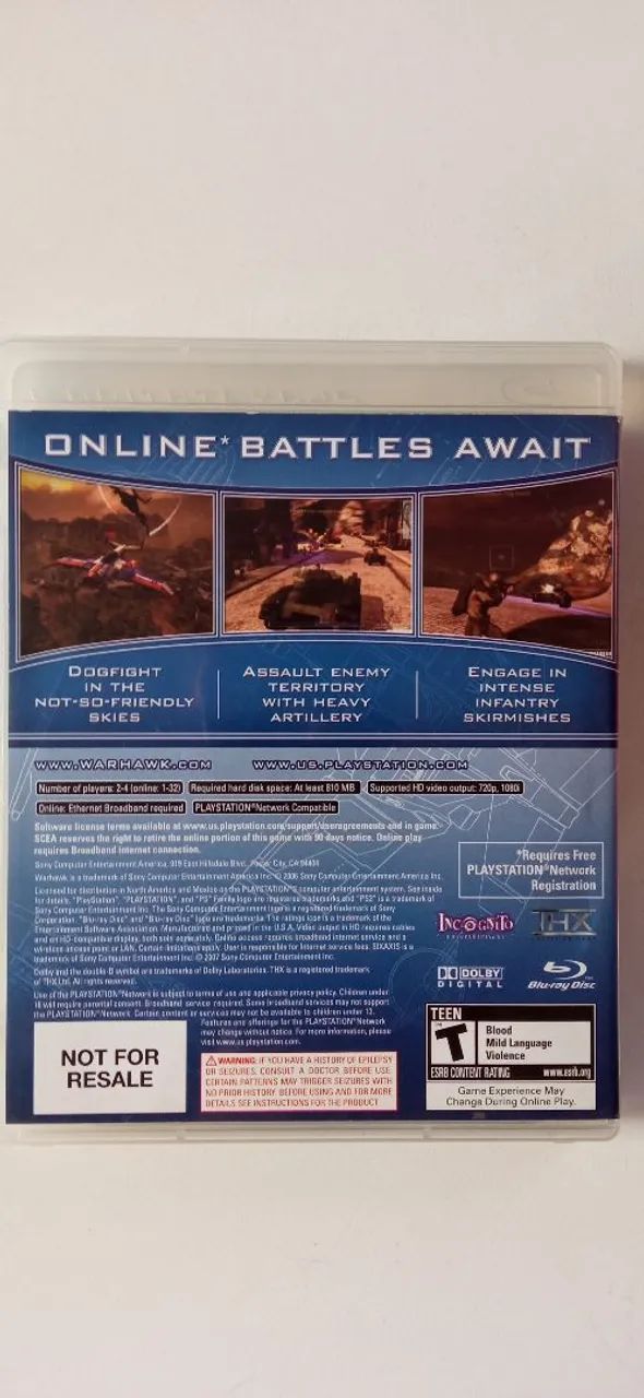 Warhawk - PlayStation 3 ps3 original  - Foto 3