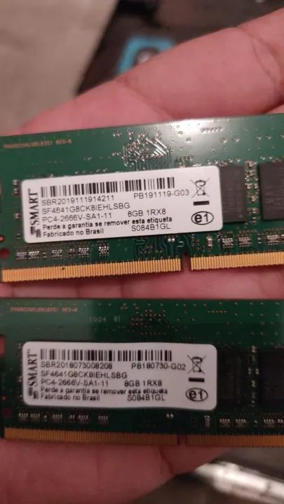 Memória ram DDR4 16 gb 2x8