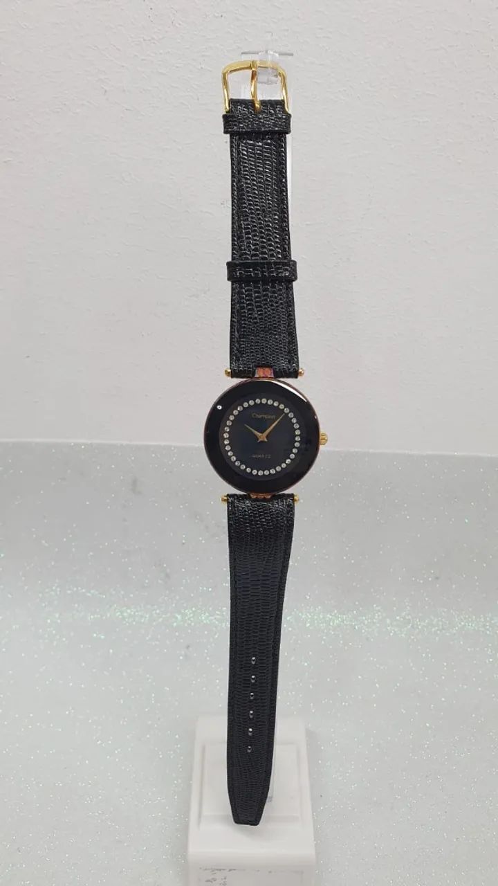 Relógio Champion Mod AM091 Strass Feminino Clássico Retrô - Foto 5