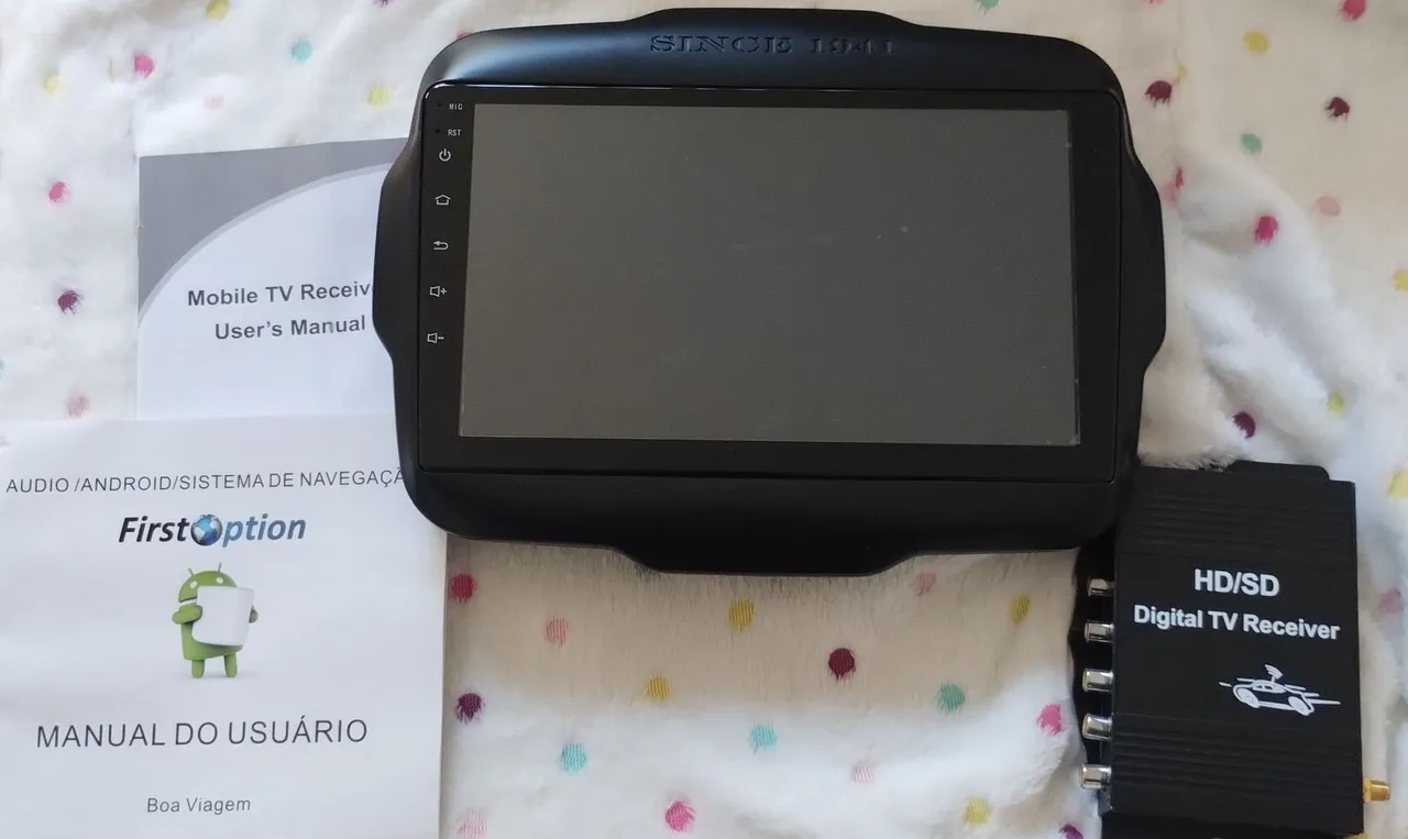 Central Multimídia Android 9" Firstoption Completa