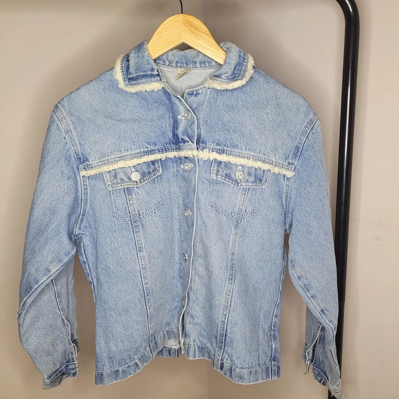 Jaqueta Jeans clara feminina Tamanho 16 - infantil juvenil