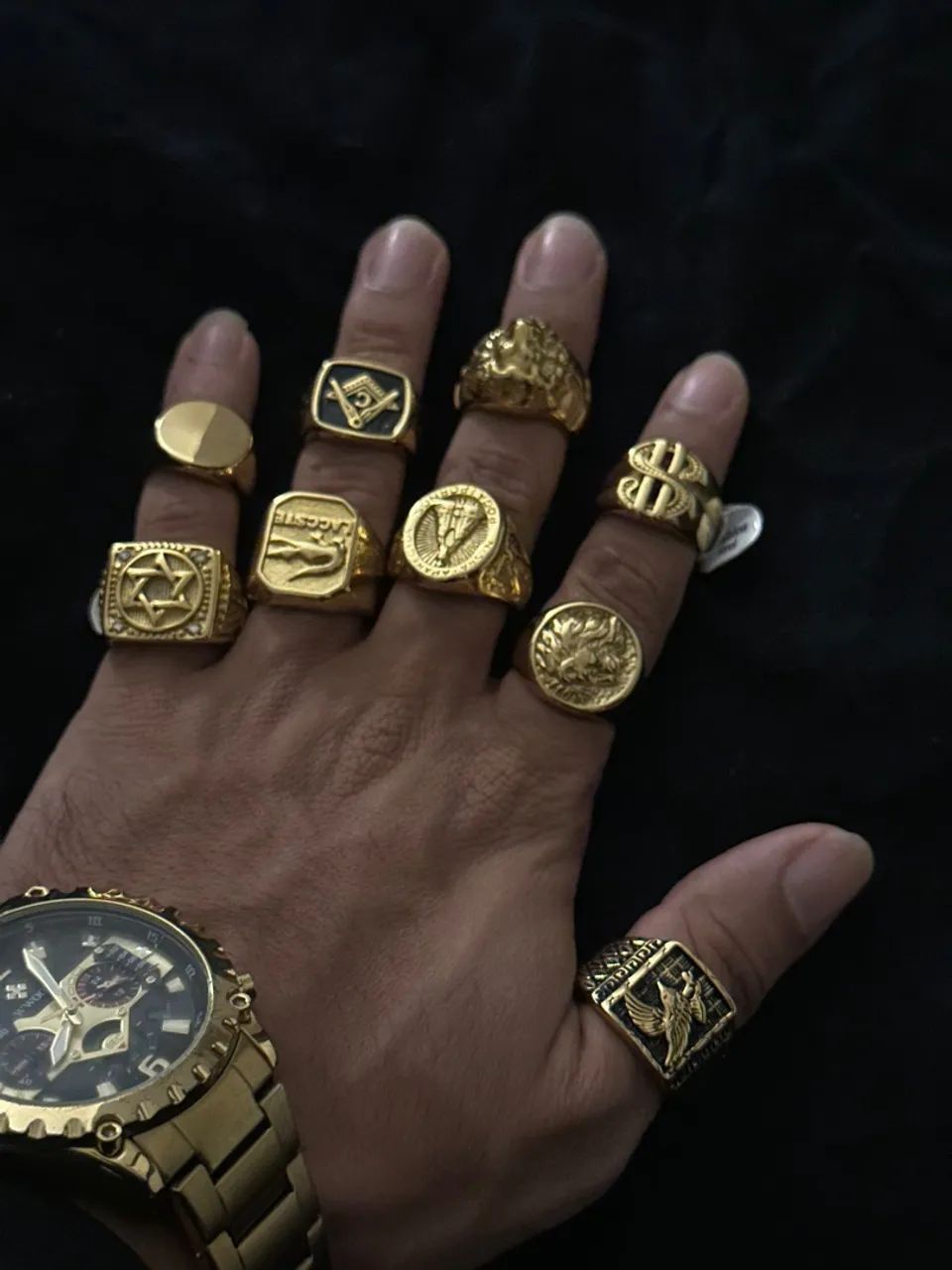 Cordão, pulseira, anel, pingente 18k - Foto 2