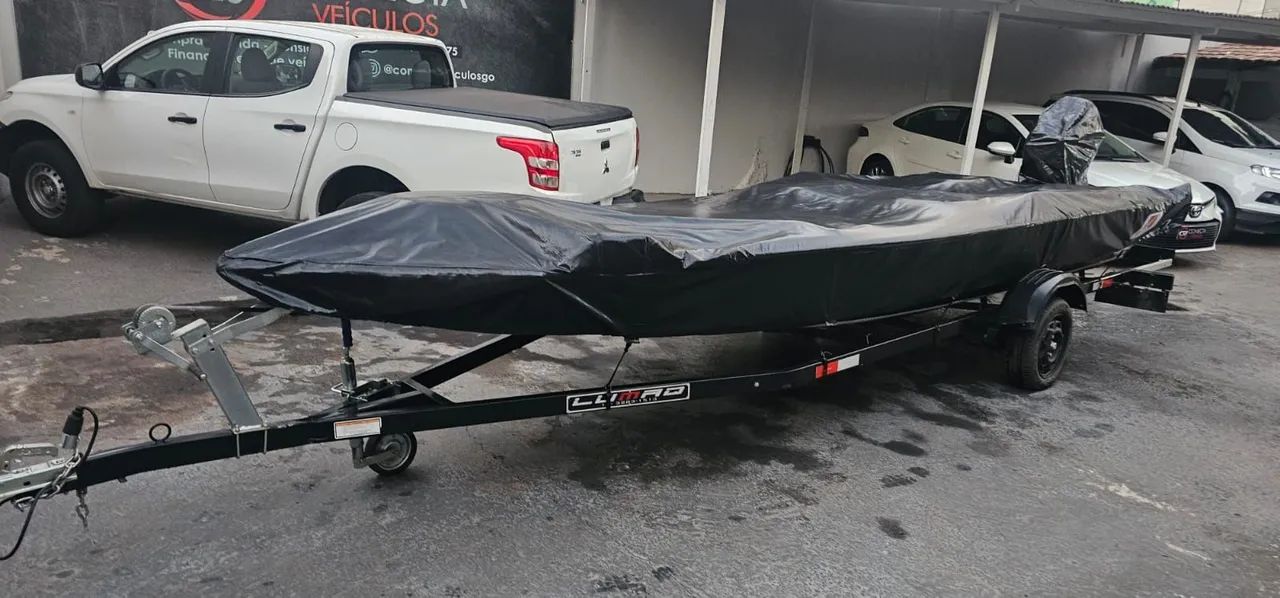 MG Nautica 50hp mercury 2 tempos partida elétrica e carretinha lumaq - Foto 5