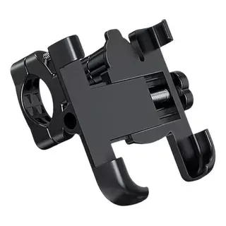 Suporte Celular Com Carregador Para Moto Guidão Alumínio Articulado Preto