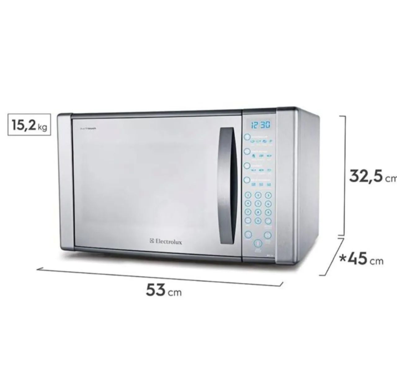 Microondas Electrolux Blue Touch 31 litros / GRILL E INOX - Foto 3