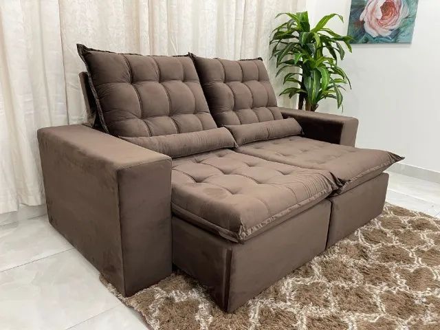 Sofá Retrátil  Reclinável Small  2.00m    Pague na Entrega!