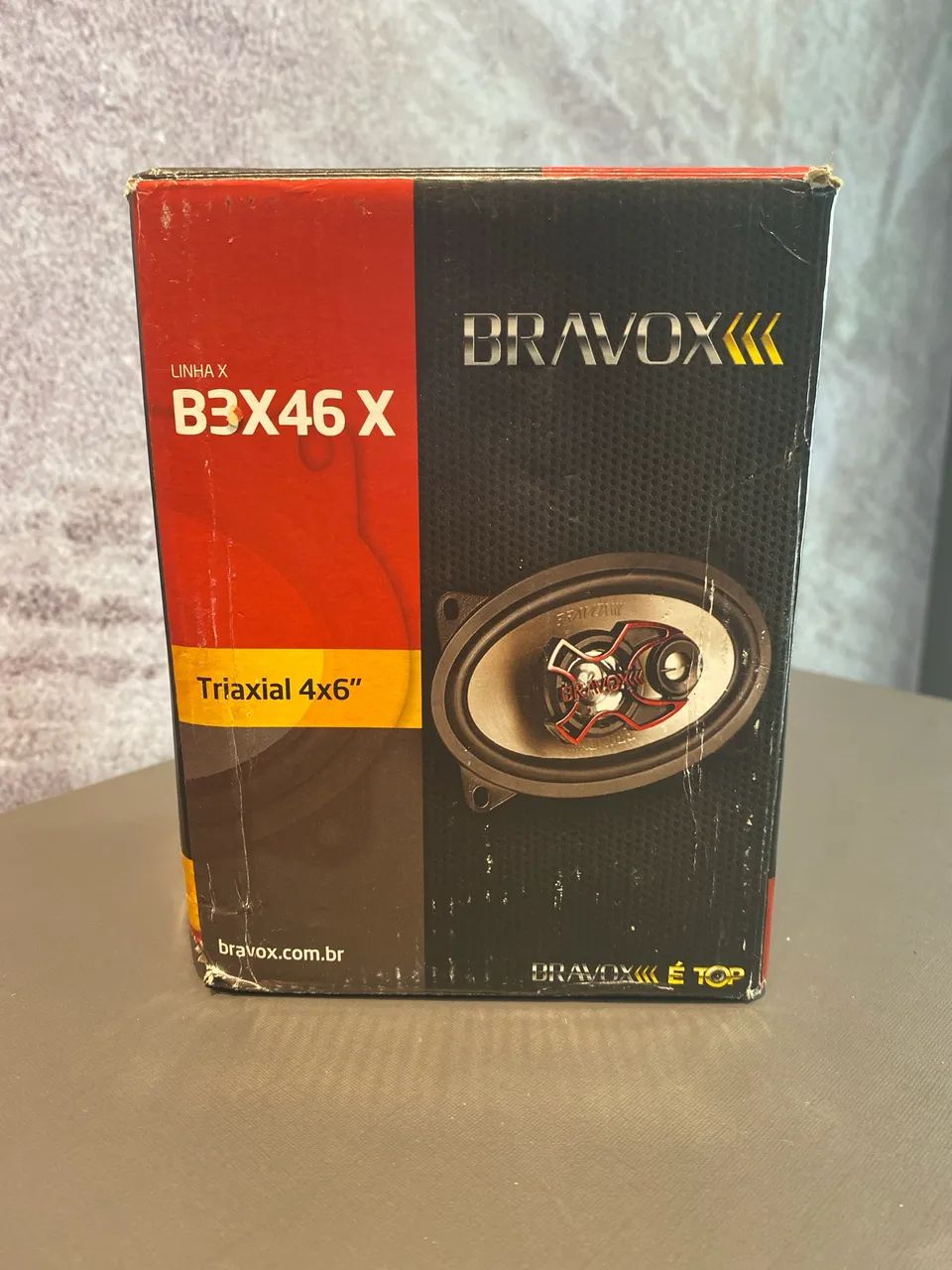 Par de alto-falantes triaxiais Bravox B3X46 X de 4x6 polegadas