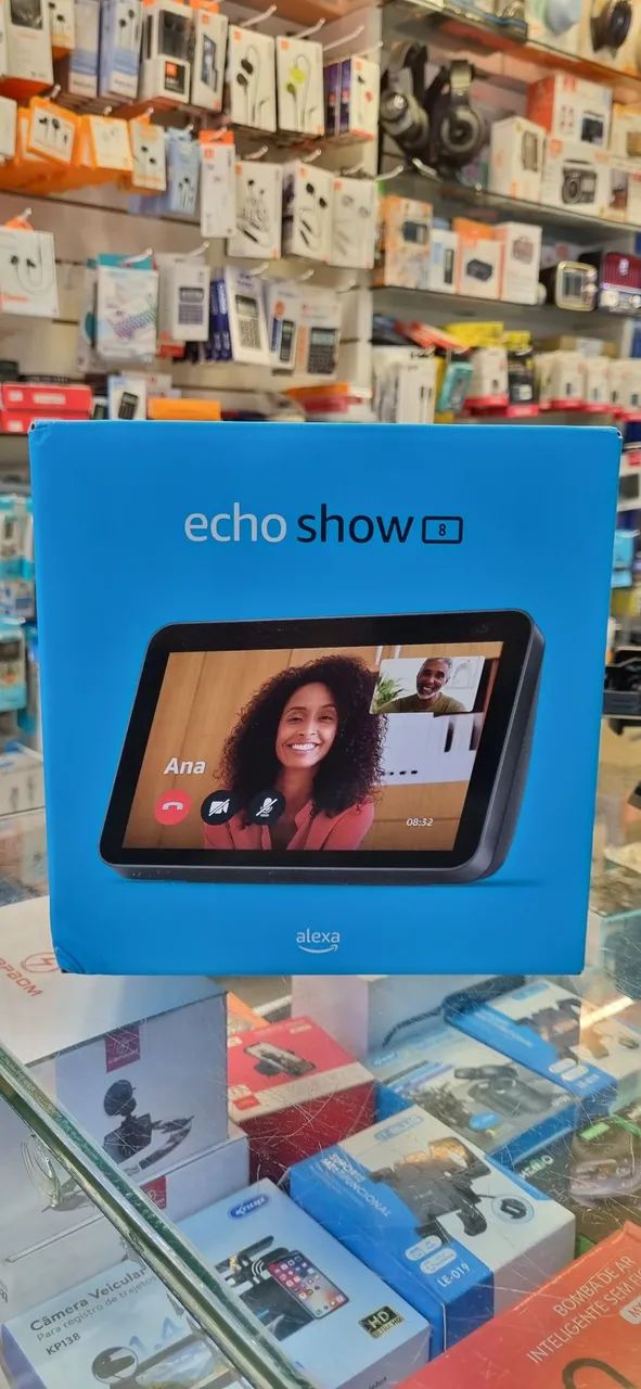 Echo Show 8 - Alexa - Casa Inteligente preta 