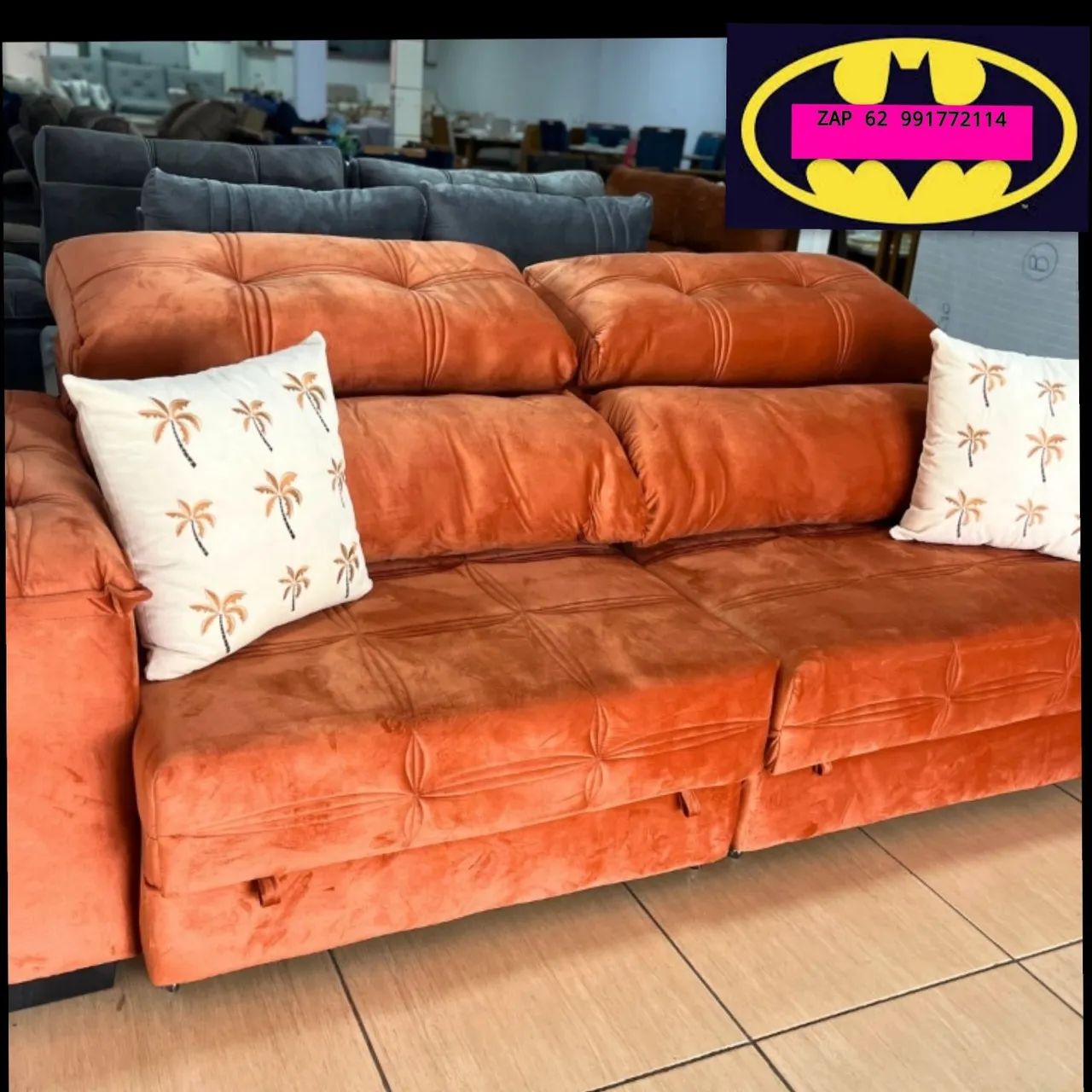 Sofá Retrátil E Reclinável IMPÉRIO 2.50 LARGURA FRETE e MONTAGEM GRÁTIS  - Foto 4