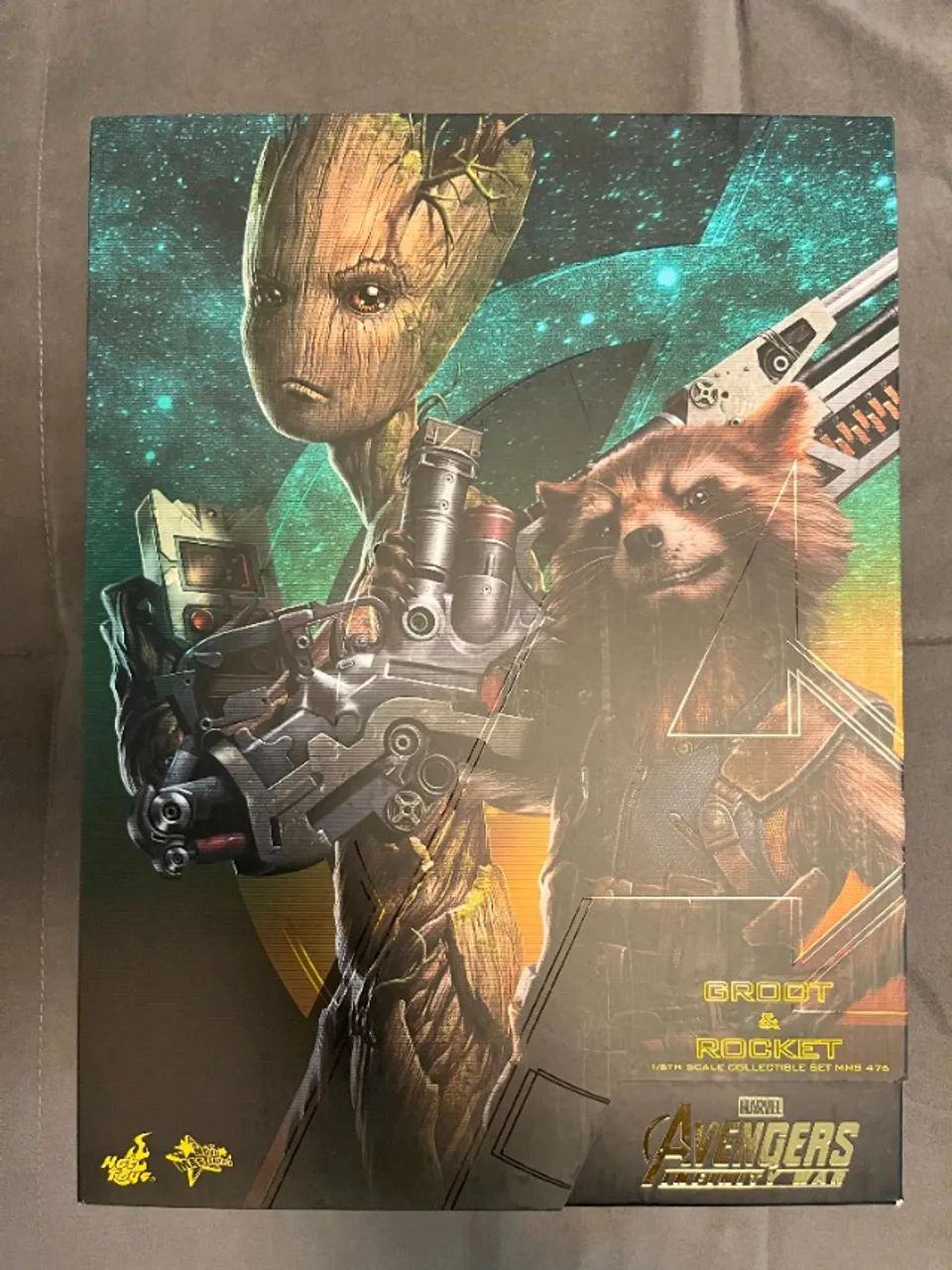 Hot Toys Groot Rocket Infinity Wars Hobbies e coleções