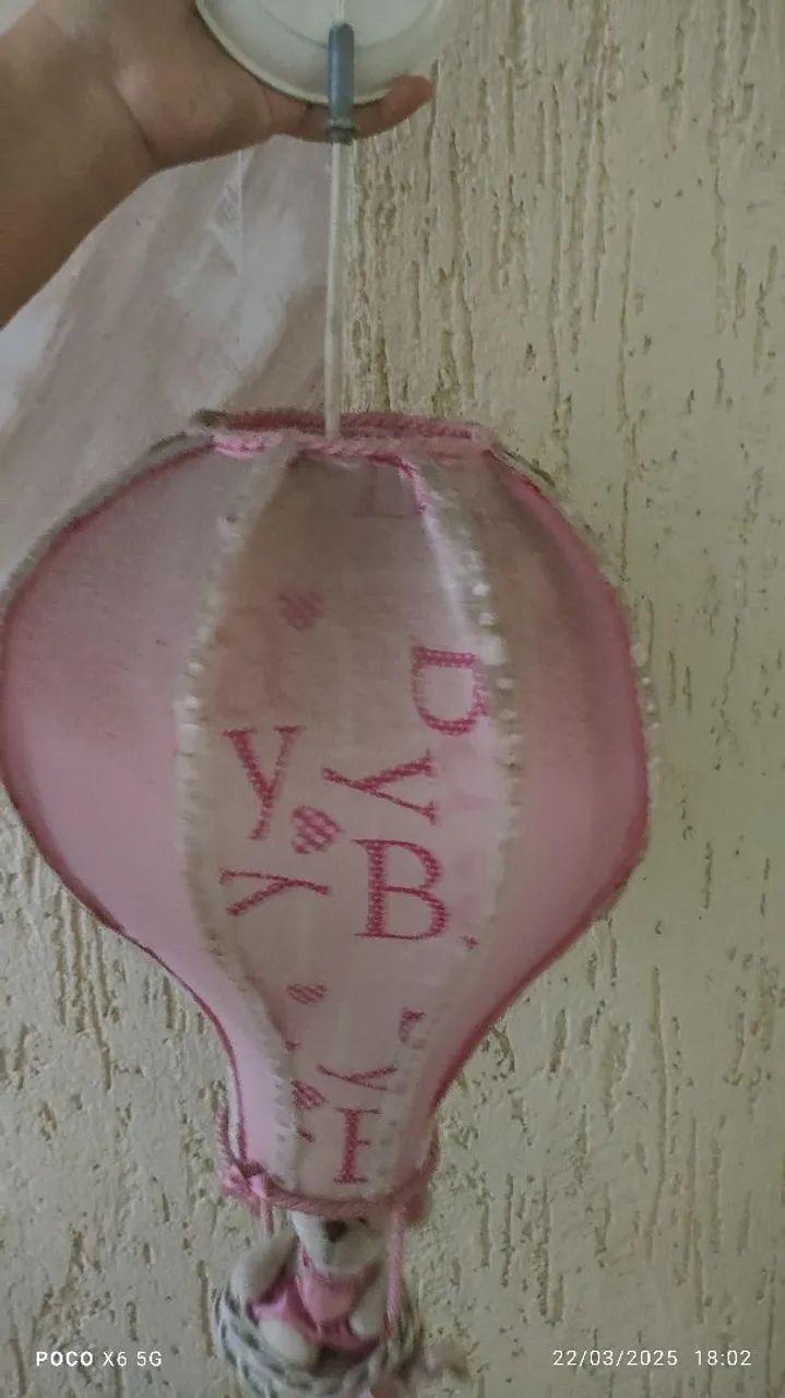 Luminária de Balão com Urso de Pelúcia - Foto 2