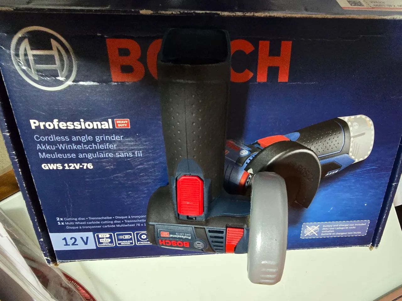 Esmerilhadeira Angular Bosch GWS 12V-76 - Foto 4