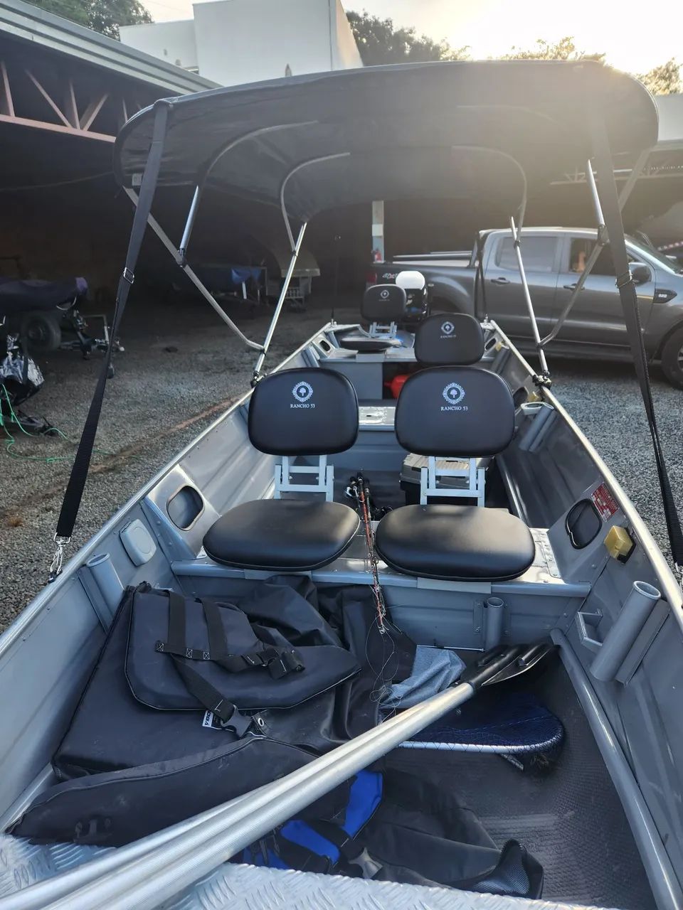 Barco Marreco 2022 5.5 motor 25hp - Foto 4