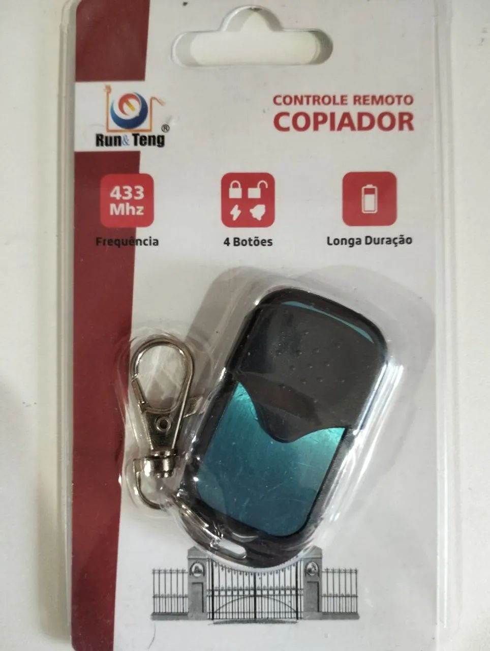 Controle Remoto Copiador 4 Botões 433 Mhz - Foto 3