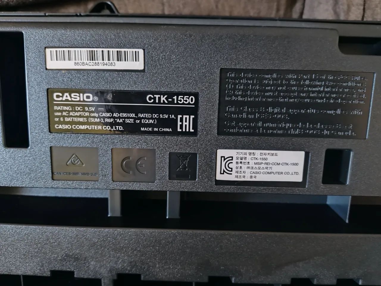 Teclado Casio CTK-1550 - Ótimo estado! - Foto 5