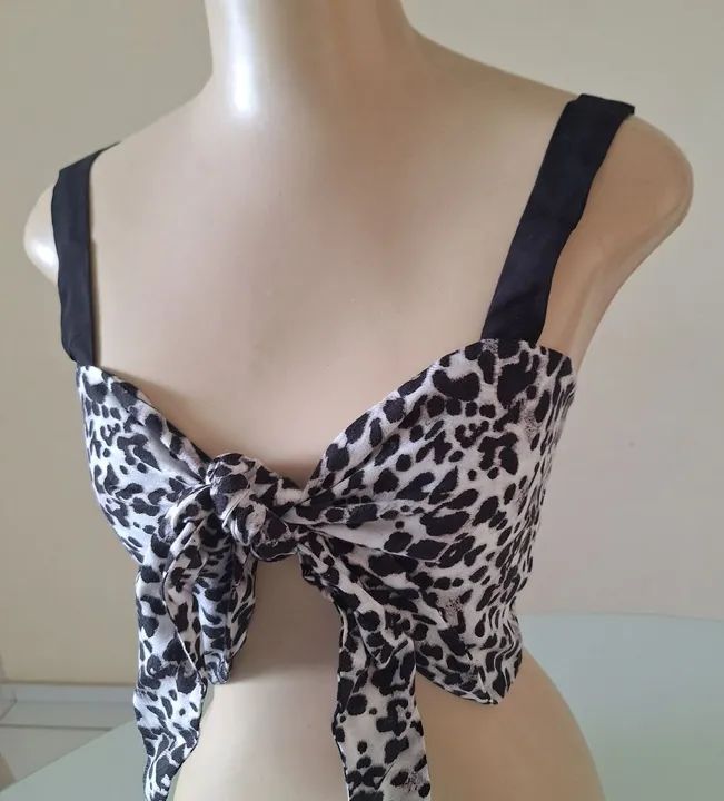 Top cropped animal print - Foto 2