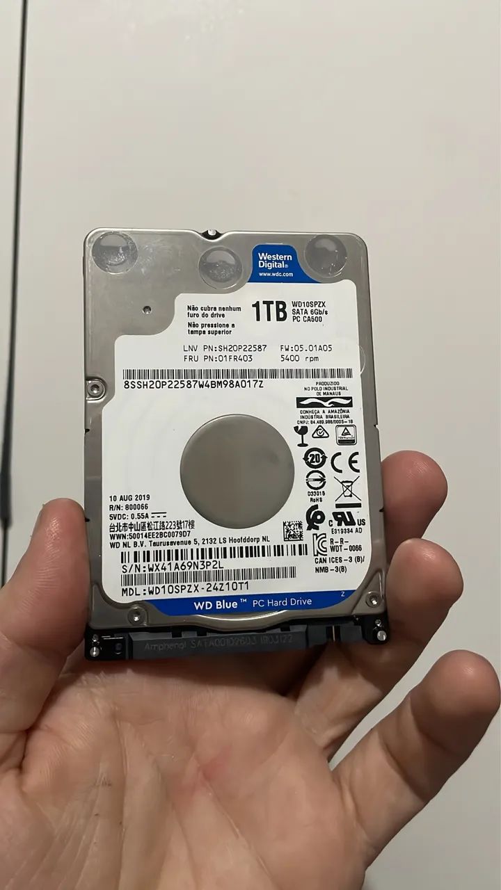 HD Notebook 1TB Western Digital