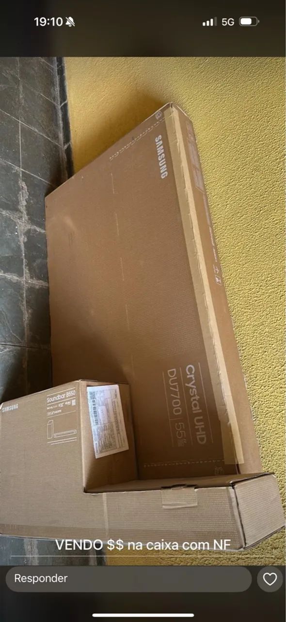 TV + Soundbar Com nota fiscal