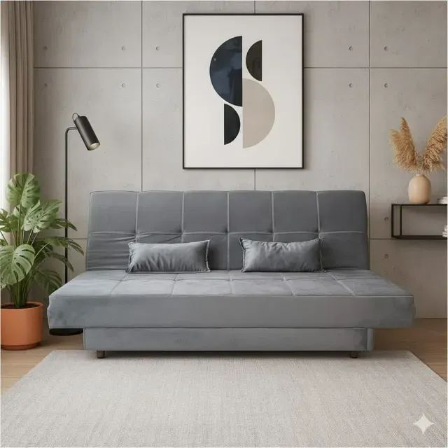 Sofá Cama Max Grafite Entrega Grátis