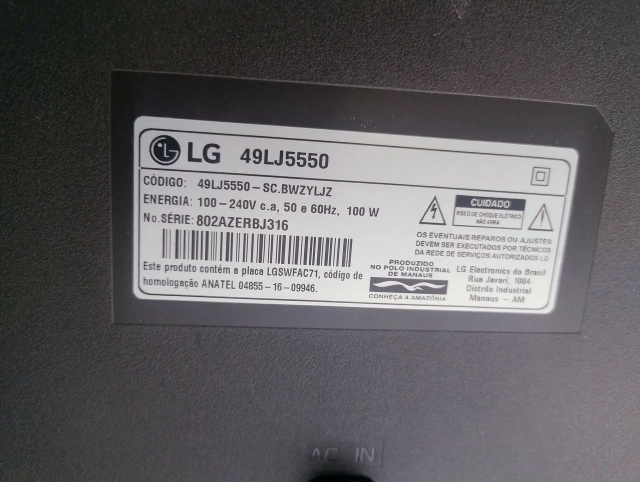 smartv LG 49 polegadas - oportunidade - Foto 2