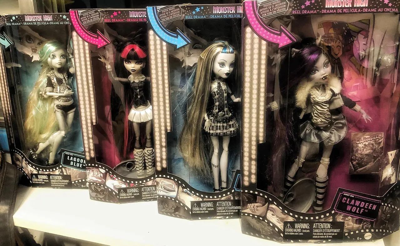 Lote Bonecas Monster High Reel Drama Coleção Completa