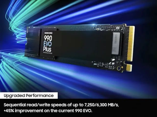 Ssd Samsung 990 Evo Plus 2tb M.2 2280 Nvme Pcie Gen4 x4 | Gen5 x2 7250mbps Mz-v9s2t0b/am - Foto 5