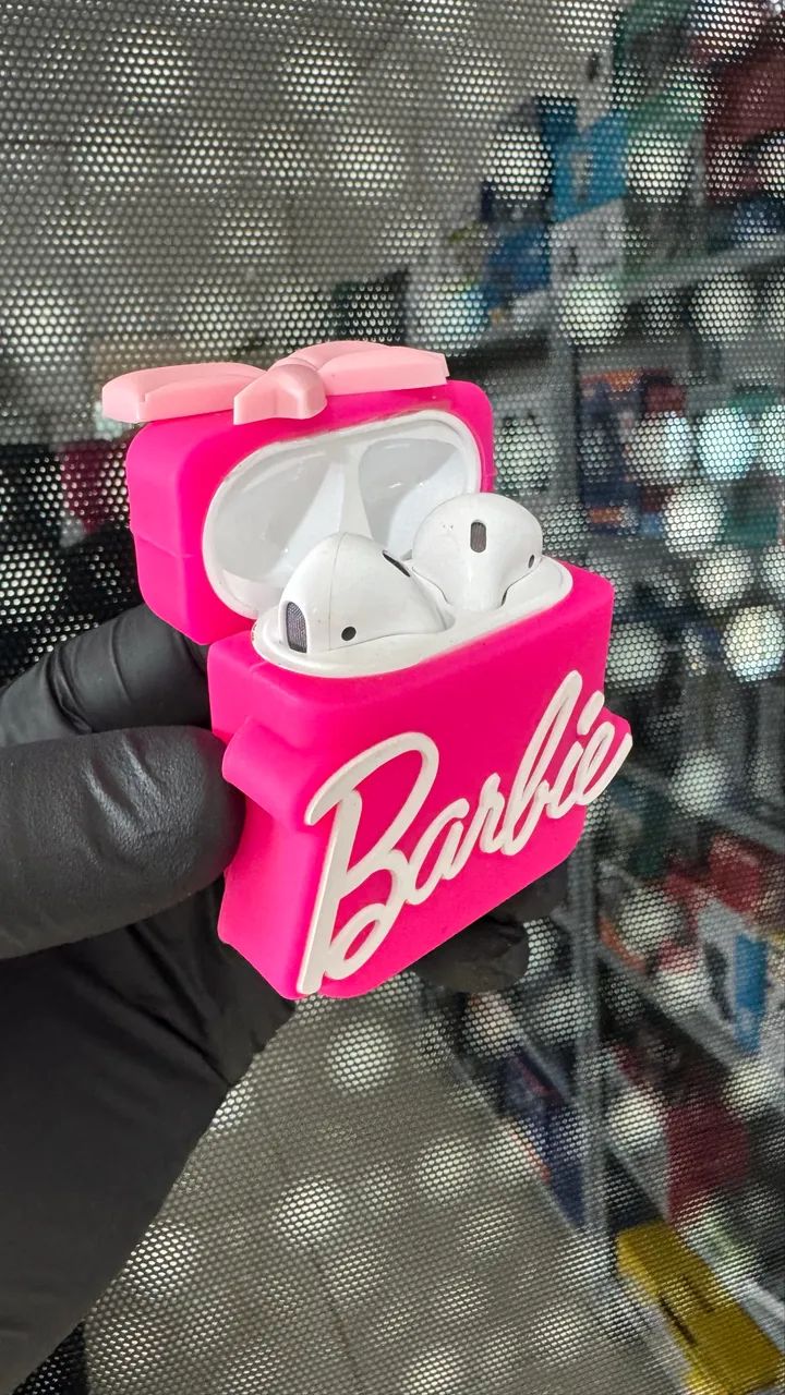 Fone de ouvido bluetooth case da Barbie  - Foto 2