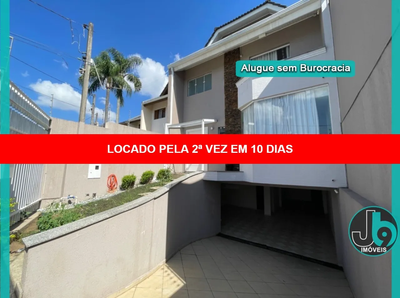 Sobrado para Alugar no Guabirotuba semimobiliado com 4 suítes, 2 churraqueiras e 4 vagas d