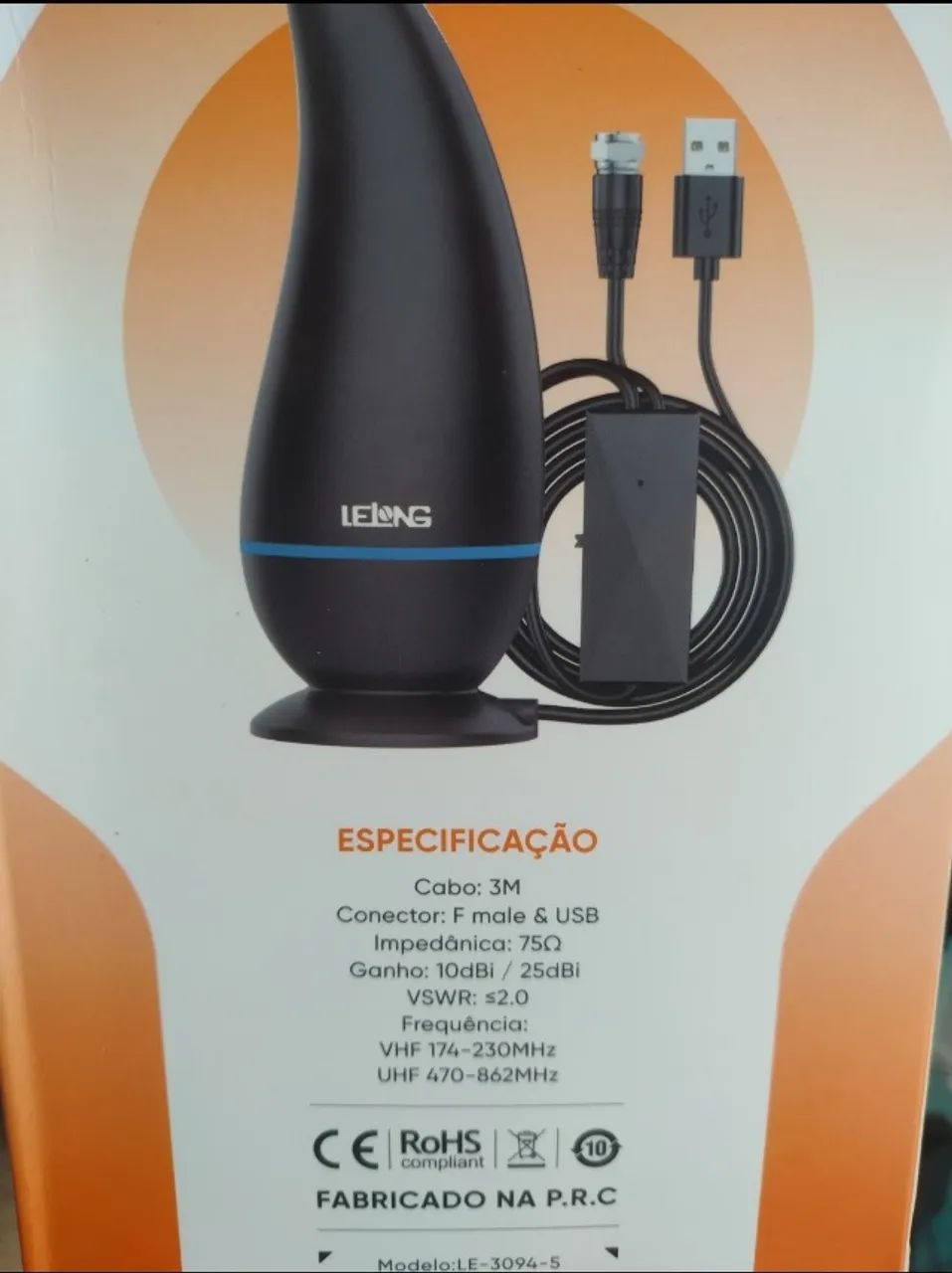 Antena Digital para TV Lelong LE-3094-5 - Foto 2