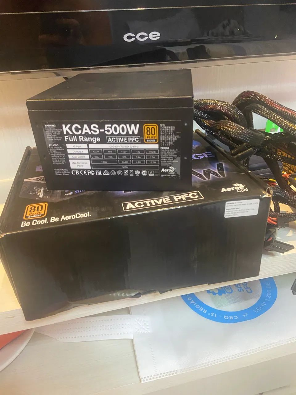 Fonte Kcas 500w 80 plus bronze