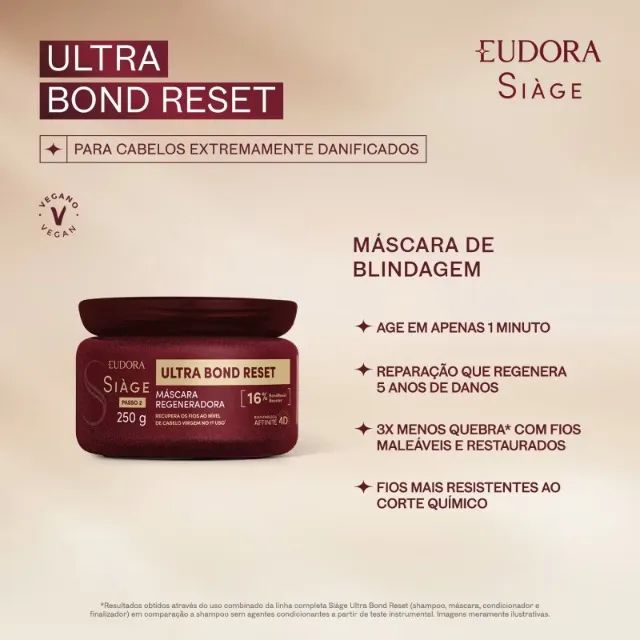 Linha Ultra Bond Reset Eudora Restauração Capilar - Foto 2