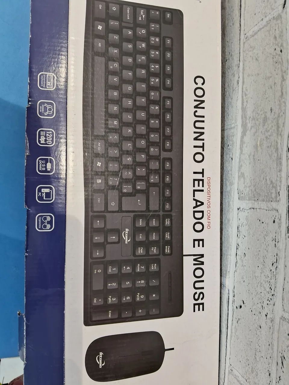 Conjunto Teclado e Mouse Atomo MO-A-1016