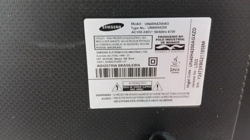 TV Samsung 4 séries, 40 polegadas. - Foto 3