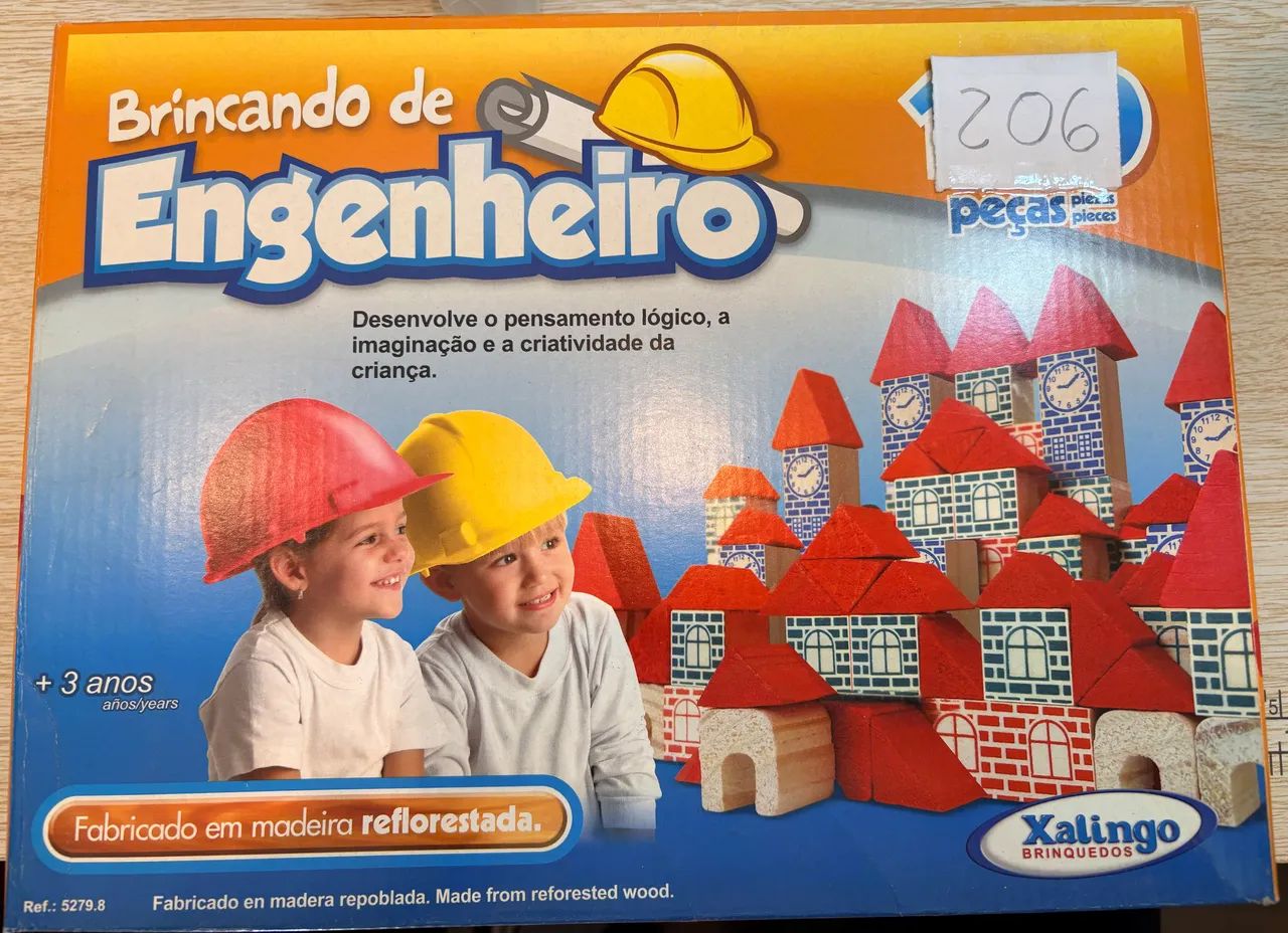 Brincando de engenheiro - Xalingo - 206 peças