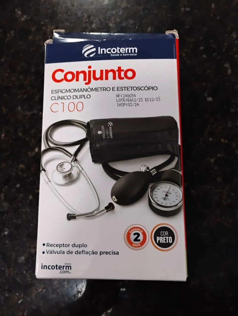 Kit Aparelho De Pressão + Estetoscópio - Foto 2