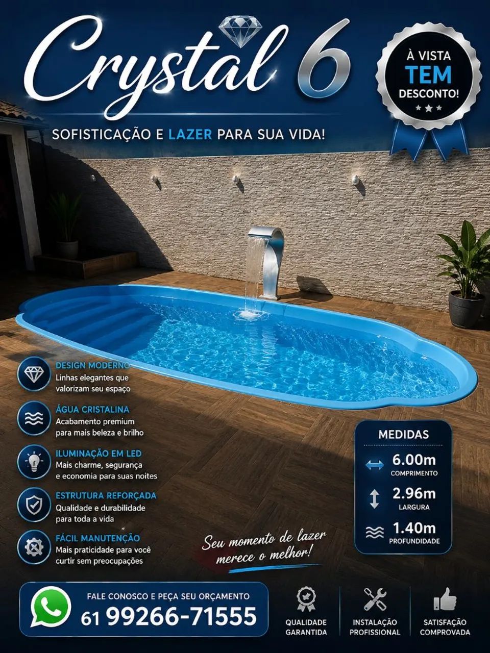 Piscina direto da fábrica ?