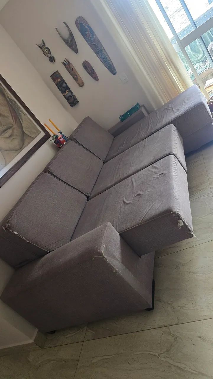 Sofá retratil 3 lugares