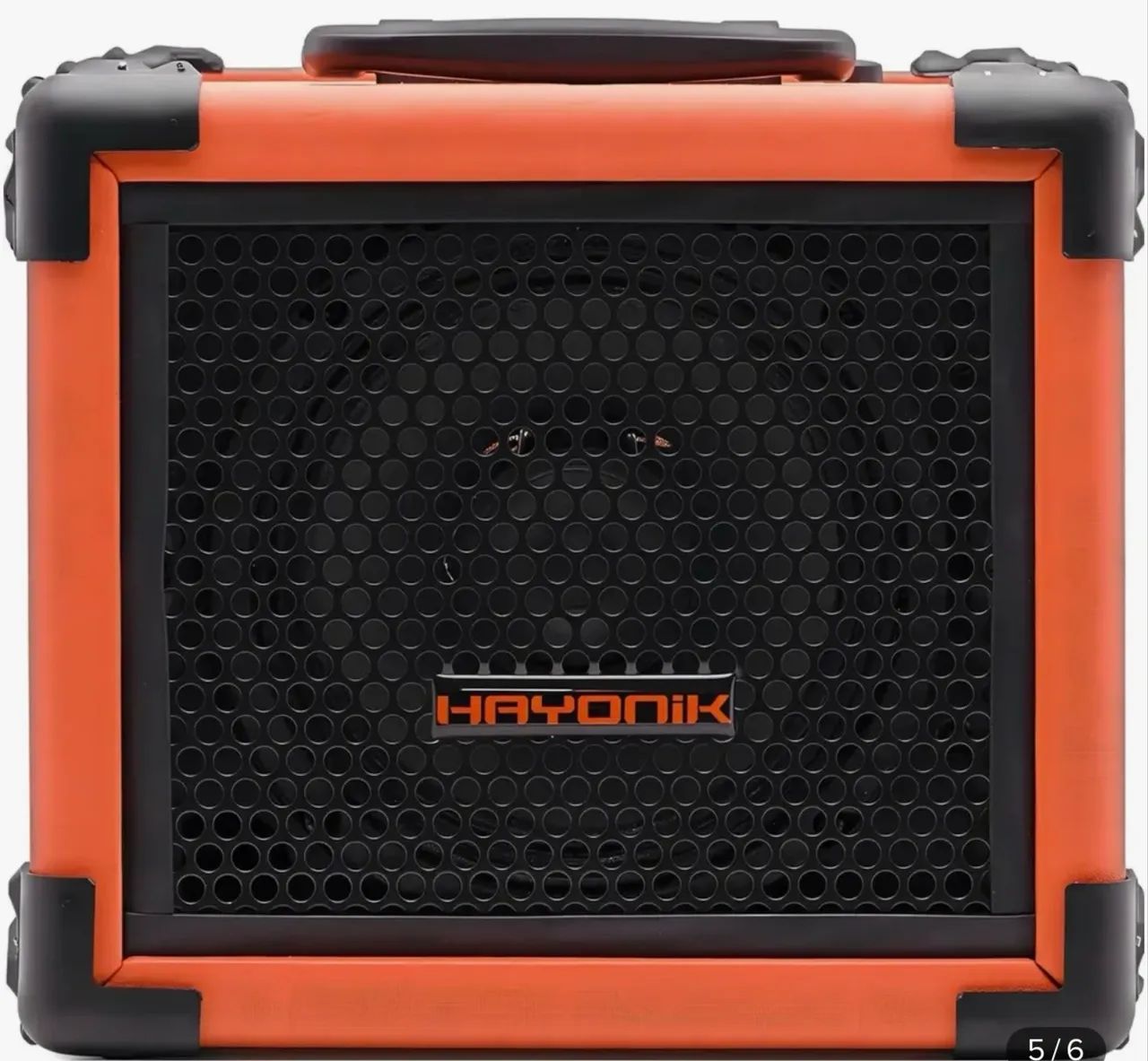 Caixa de Som Multiuso HAYONIK Iron 80 20W Bluetooth Laranja - Foto 2