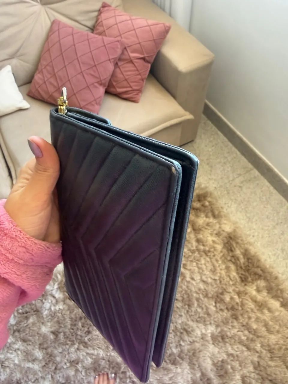 Bolsa ysl envelope preta original - Foto 4