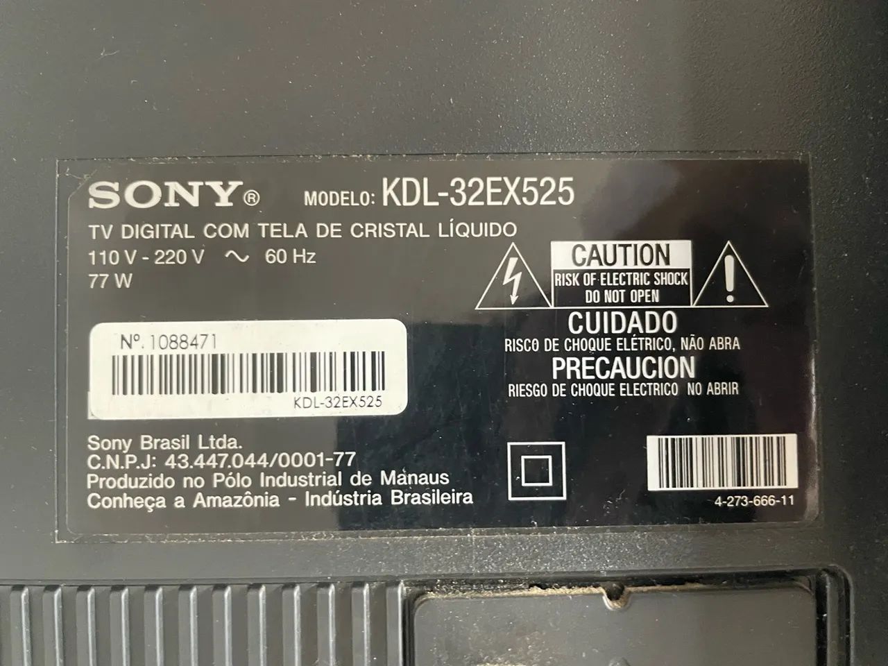 TV SONY FULL HD 35 POLEGADAS (PROBLEMA NA PLACA)  - Foto 4