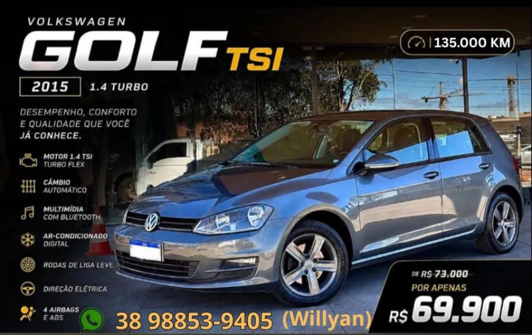Volkswagen Golf Golf Comfortline 1.4 TSI 140cv Aut. 2015
