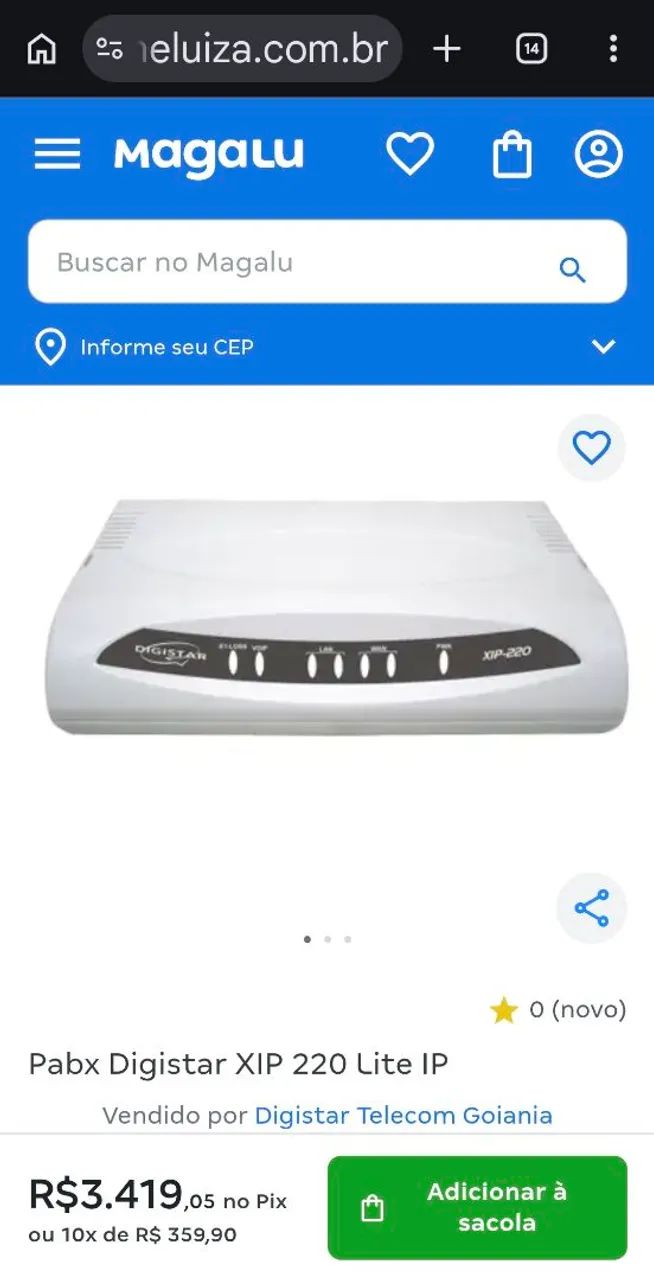 Central telefônica Digistar XIP-220 LITE - Foto 2