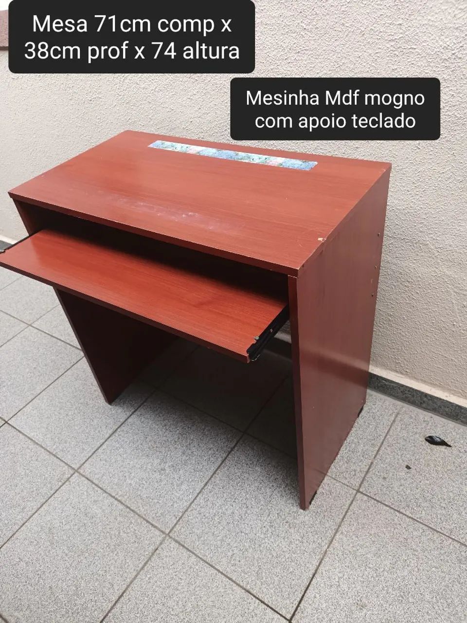Mesa para computador + cadeira fixa - Foto 2